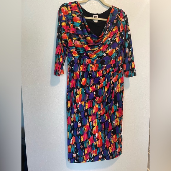 Anne Klein Colorful Dress Size 6 - Picture 9 of 16